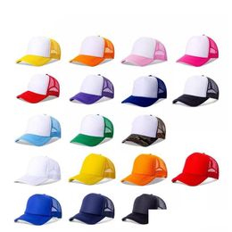 Party Hats 23 Color Sublimation Blank Thermal Transfer Trucker Adt Mesh Blanks Snapback Women And Men Inventory Drop Delivery Home G Dhbaz