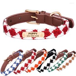 Dog Collars Letter-engraved Pet Collar Loss-proof Cats -selling Anti Loss Carved Leash Customised Dogs Set