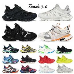 Designer Luxury brand Uomo Donna Casual Scarpe Track 3 3.0 bianco nero Sneakers Tess.s. Gomma in pelle Trainer Nylon Stampato Platform scarpe da corsa 36-45