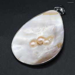 Pendant Necklaces Natural Pearl-Shell Exquisite Drop-shaped For Jewellery Making Charms DIY Necklace Bracelet Anklet Accessory