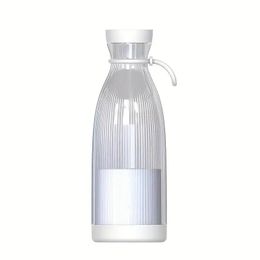 1pc Electric Juicer Cup, Cute Manual Wine Bottle Juicer Cup, Portable Small Portable 6 Knife Head Charging Cup, Juicer