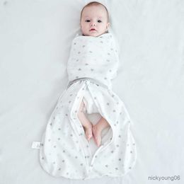 Sleeping Bags Baby Bag Seasons Pure Cotton Anti Startle Swaddle Scarf Kick By Newborn Embracing R230614