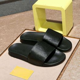 Slippers With box Sandals Slippers Slides Casual Shoe Flat Slide Designer Men Women Slipper Flip Flop Luxury Brand lightweight house black sandals J230615