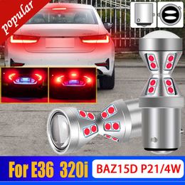 New 2X Canbus No Error BAZ15D P21/4W 566 LED Bulb White Car Stop Lamp Brake Light Super Bright Red For BMW E36 90-00 Coupe 320i 325i