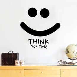 Think Positive Wall Stickers Home Decor Kids Children Room Decoration Nursery Wall Decals Vinyl Removable Wall Art Murals Poster