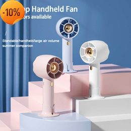 New 2023 Mini Portable Fan Portable Rechargeable Six Blade Turbo Strong Power Ultra-quiet Cute Hand-held Fan air conditioner