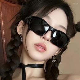 Sunglasses 2023 Y2K Women Sport Personality Hollow Out Eyeglasse Legs Vintage Unisex Sun Glasses Men Driving Shades Oculos UV400