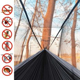 Hammocks Portable net Hammock Double-person Folded Into The Pouch Net Hammock Hanging Bed For Travel Camping