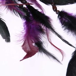 Garden Decorations Purple Feather Feathers Wall Hanging Home Decor Ornament