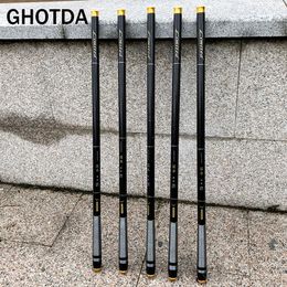 Boat Fishing Rods GDA Telescopic Carbon Fibre Stream Rod Superhard Hand 36M 45M 54M 63M 72M 230613