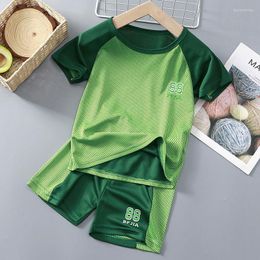 Clothing Sets Sports And Leisure T-shirt Shorts 2023 Summer Sunshine Fashion All-match Boy Suit Cute Charming Girl Top Baby Toddler Short