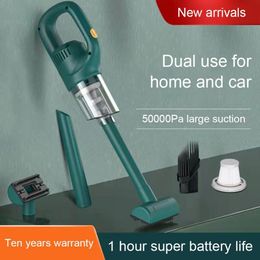 Hand Push Sweepers Wireless Car Handheld Vacuum Cleaner Portable Powerful Suction Wet And Dry Smart Cordless Interior Accessories For Home 230613