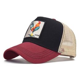 Summer Mesh Baseball Caps Animal Duck Anime Cute Rabbit Embroidery for Women Men Outdoor Truck Driver Hat 0173630982604