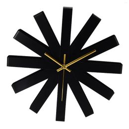 Wall Clocks Hanging Clock Stainless Steel Home Decoration Corrosion Resistance Silent Movement Multi Ribbon Shape For Classroom