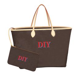 Totes Women Custom bag Genuine leather hobo shopping bags Highest quality tote GM DIY Do It Yourself handmade Customized personalized customizing Name A3