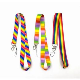 Rainbow Party Favour Phone key chain Neck Strap Keys Camera ID Card Lanyard