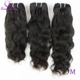 Hair Bulks Peruvian Natural Wave Hair Extensions Human Hair Can Buy 134 PCS Weaving Bundles Hair Human Hair Bundles 230613