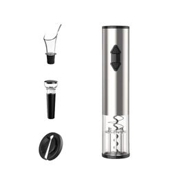 1pc Electric Wine Opener, Automatic Electric Wine Bottle Corkscrew Opener With Foil Cutter For Wine Lover 4-in-1 Gift Set