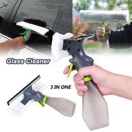 Magnetic Window Cleaners 3 in 1 Cleaner Spray Dry Scraper Features Atomizing Nozzle Bottle Wiper Microfibre Cloth Pad Kit Car Glass Clean Brush 230613