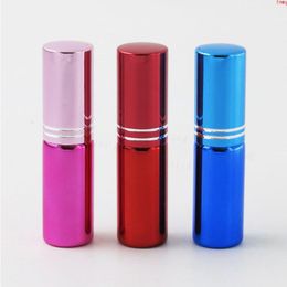 300 X 5ml UV Small Refillable Perfume Bottle Blue Red Glass Fragrance atomizer 1/6oz Mist spray Liquid Containerhigh qty Lxjai