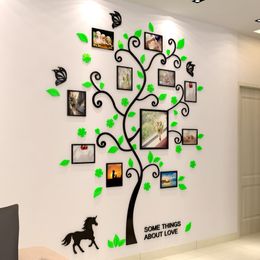 3D Wall Sticker Family Tree Acrylic Photo tree Home Decor Wall Poster Decal Stickers Photo Wall Wallpaper Kid Room Decoration