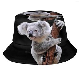 Berets Koala Flat Top Breathable Bucket Hats Funny Most Beautiful Design