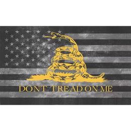 3x5fts 90x150cm Dont Tread On Me Snake Gadsden Flag Us American Tea Party Direct Factory