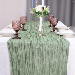 Table Cloth Crumple Scarf Flag Party Birthday Twist Rectangle Kitchen Wedding Dining Room Cover