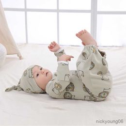 Sleeping Bags Cotton Baby Bag for Newborn Wearable Blanket Boys Girls Infant Long-sleeved Warm Wool R230614