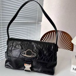 Luxury Saturn Underarm Shoulder Bag Designer Brand Women Handbag Buckle Crossbody Bags Fashion Stone Pattern Messenger Purse 0369