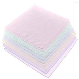 Bow Ties 10pack Pure Cotton Colorful Women Men Hanky Square Hankies Kerchiefs