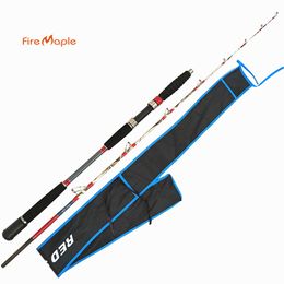 Boat Fishing Rods Red Shark 1.58m 5 feet very strong rod slow jigging fishing solid tip XH surf casting off shore FRP hard sea boat spinning pole 230614