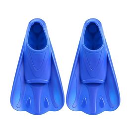 Fins Gloves Swim Fins Professional Auxiliary Training Silicone Short Swimming Training Flippers Water Sports Diving Training Feet 230613