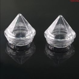High Quality 5G Clear Diamond Shaped Cream Jar Empty Portable Travel Cosmetic Bottle Can Wholesale LX1286shipping Odwcj