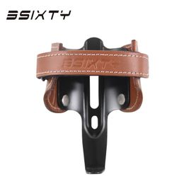 Water Bottles Cages 3SIXTY Genuine Leather Water Bottle Cages for Road Bicycle Brompton MTB Bicycle 230614