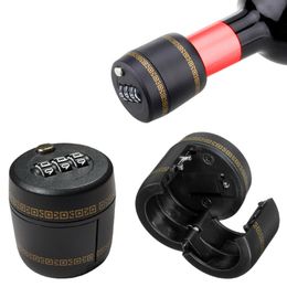 40pcs Plastic Bottle Password Lock Combination Lock Wine Stopper Vacuum Plug Device Preservation