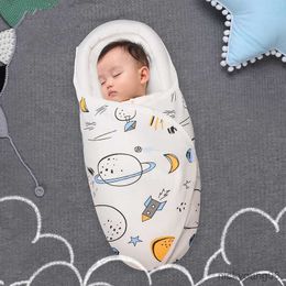 Sleeping Bags For 0-2M Baby Blanket Pure Cotton Spring Summer Newborn Anti Startle Bag Products R230614