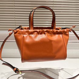 Shopping Tote Bag Fashion Shoulder Bags Women Handbags Drawstring Binding Metal Hardware Removable Strap Solid Color Travel Handbag Interior Zipper Pocket