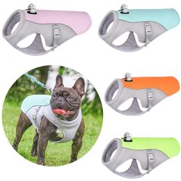Dog Apparel Summer Dog Cooling Vest Harness Reflective Breathable Clothes Pet Clothes Cool Jacket for Small Medium Large Dogs Clothing 230613