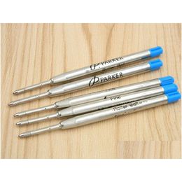 Ballpoint Pens 20Pc Fit For Metal Pen Blue Stytle Refills Drop Delivery Office School Business Industrial Writing Supplies Dhdq4