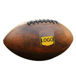 Balls Size 9 American Football Rugby Ball Resistance Size 63 English Footbll Training Practice Team Sports Rugby Football Customize 230613