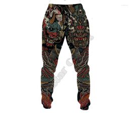 Men's Pants PLstar Cosmos Oni Mask Tattoo Men For Women Novelty 3D All Over Printed Joggers Harajuku Full Hip Hop Sweatpants