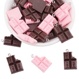 Charms Resin Chocolate Charm Dessert Food For Necklace Bracelet Earring Diy Jewellery Making Accessories Keychain Findings Drop Deliver Smtay