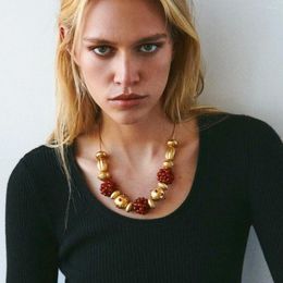 Choker Temperament Hand-woven Pomegranate Necklace