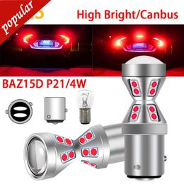 New 2PCS 1157 BAZ15D P21/4W Canbus Error Free LED Bulbs Super Bright Car Stop Lights Red White Brake Lights Reverse Lamps DRL DC 12V