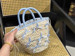 Designer Bag Ladies Fashion Summer Straw Bag Female Casual Basket Tote Bag Suitable For Seaside Holiday caitlin_fashion_bags