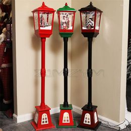 Christmas Decorations Lucky Snow Small Street Lamp Festival Up Supplies Music