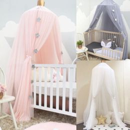 Crib Netting Mosquito Net with FREE Star Hanging Tent Baby Bed Crib Canopy Tulle Curtain for Bedroom Play House Tent Children Kids Room Decor 230613