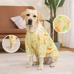 Pet Clothes,Dog Summer T-Shirt Cool Breathable Sunscreen Dog Vest Clothes Outfit Costume for Medium Large Dogs