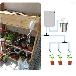 Watering Equipments Intelligent Indoor Plants Drip Irrigation Device Timer System Kit 8 Heads Automatic Pump Controller